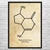 Nepetalactone Catnip Molecule Wall Art Nepetalactone Catnip Molecule Wall Art