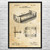 Card Catalog Patent Wall Art