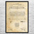 Piano Keyboard Patent Wall Art