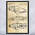 Ferrari F40 Sports Car Patent Wall Art