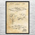 Table Tennis Game Patent Wall Art