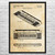 Electric Keyboard Patent Wall Art