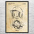 Batting Helmet Patent Wall Art Batting Helmet Patent Wall Art