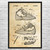 Climbing Shoe Patent Wall Art