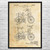 Coaster Bike Patent Wall Art Coaster Bike Patent Wall Art