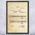 Pool Cue Stick Patent Wall Art