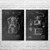 Coffee Patent Wall Art Set of 2 Coffee Patent Wall Art Set of 2
