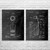 Bar Patent Wall Art Set of 2 Bar Patent Wall Art Set of 2