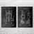 Elevator Patent Wall Art Set of 2 Elevator Patent Wall Art Set of 2