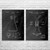 Chemistry Patent Wall Art Set of 2 Chemistry Patent Wall Art Set of 2