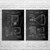 Television Patent Wall Art Set of 2 Television Patent Wall Art Set of 2
