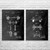 Weight Lifting Patent Wall Art Set of 2