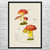 Mushroom Botanical Art Print