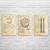 Baseball Patent Wall Art Set of 3