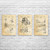 Warehouse Patent Wall Art Set of 3 Warehouse Patent Wall Art Set of 3