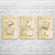 Retro Computer Patent Wall Art Set of 3 Retro Computer Patent Wall Art Set of 3