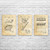 Construction Patent Wall Art Set of 3 Construction Patent Wall Art Set of 3