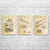 Lock Patent Wall Art Set of 3