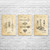 Pipefitting Patent Wall Art Set of 3 Pipefitting Patent Wall Art Set of 3