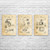 Espresso Patent Wall Art Set of 3 Espresso Patent Wall Art Set of 3