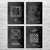 Board Game Patent Wall Art Set of 4 Board Game Patent Wall Art Set of 4