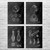 Bowling Patent Wall Art Set of 4 Bowling Patent Wall Art Set of 4