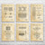 Flooring Patent Wall Art Set of 6 Flooring Patent Wall Art Set of 6