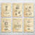 Surveying Patent Wall Art Set of 6 Surveying Patent Wall Art Set of 6