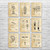 Barber Shop Patent Wall Art Set of 9 Barber Shop Patent Wall Art Set of 9