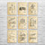 Farming Patent Wall Art Set of 9 Farming Patent Wall Art Set of 9