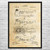 Chiropractic Table Patent Wall Art