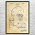 1944 Basketball Goal Patent Wall Art