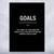 Goals Motivational Print Goals Motivational Print