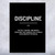 Discipline Motivational Print Discipline Motivational Print