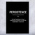 Persistence Motivational Print Persistence Motivational Print