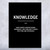 Knowledge Motivational Print Knowledge Motivational Print