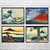 Hokusai Mount Fuji Ukiyo-e Wall Art Set of 4 Hokusai Mount Fuji Ukiyo-e Wall Art Set of 4