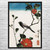 Bird on Camellia Branch Ukiyo-e Wall Art
