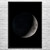 Waxing Crescent Moon Space Wall Art Waxing Crescent Moon Space Wall Art