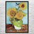 Van Gogh Vase with Three Sunflowers Art Print Van Gogh Vase with Three Sunflowers Art Print