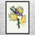 Bird on Bananas Botanical Art Print