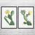 Prickly Pear Cactus Botanical Art Prints Set of 2 Prickly Pear Cactus Botanical Art Prints Set of 2