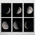 Phases of the Moon Space Wall Art Set of 6 Phases of the Moon Space Wall Art Set of 6