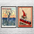 Bicycle Vintage Ad Wall Art Set of 2