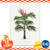 Kentia Palm Tree Botanical Art Print Poster (unframed) 8" x 10"