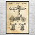 Super Glide Motorcycle Patent Wall Art Super Glide Motorcycle Patent Wall Art