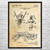 Mushroom Trimmer Patent Wall Art