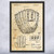 Baseball Glove Patent Wall Art Baseball Glove Patent Wall Art
