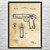 Model 1911 Pistol Patent Wall Art Model 1911 Pistol Patent Wall Art