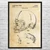 Football Helmet Patent Wall Art